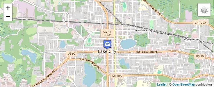 Map of ZIP Code 32056 in Lake City, FL — click to open interactive map