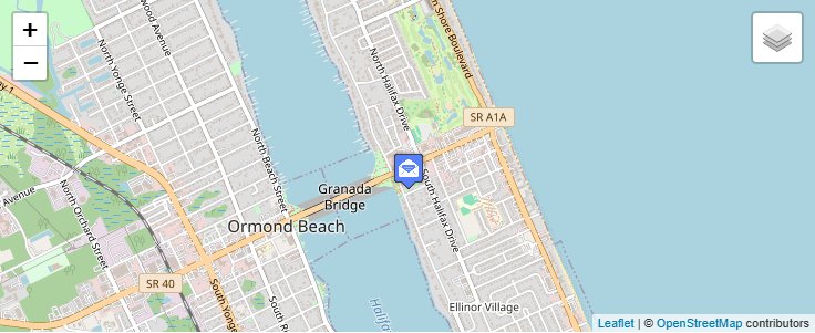 Map of ZIP Code 32175 in Ormond Beach, FL — click to open interactive map