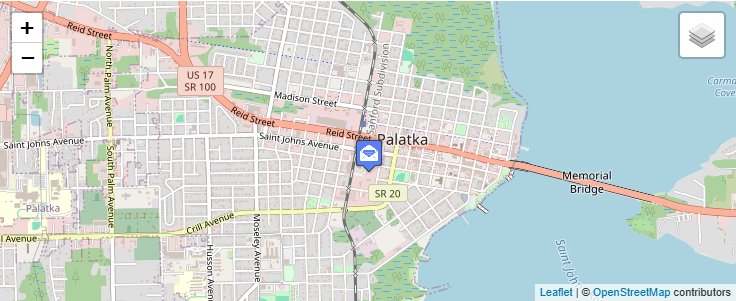 Map of ZIP Code 32178 in Palatka, FL — click to open interactive map
