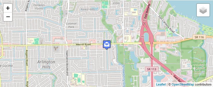 Map of ZIP Code 32239 in Jacksonville, FL — click to open interactive map