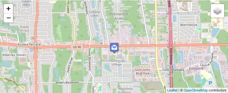 Map of ZIP Code 32245 in Jacksonville, FL — click to open interactive map