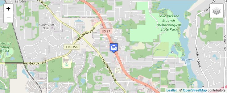 Map of ZIP Code 32318 in Tallahassee, FL — click to open interactive map