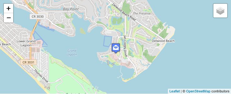 Map of ZIP Code 32411 in Panama City, FL — click to open interactive map