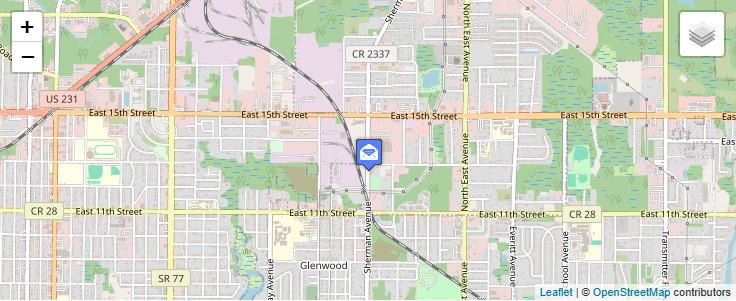 Map of ZIP Code 32412 in Panama City, FL — click to open interactive map