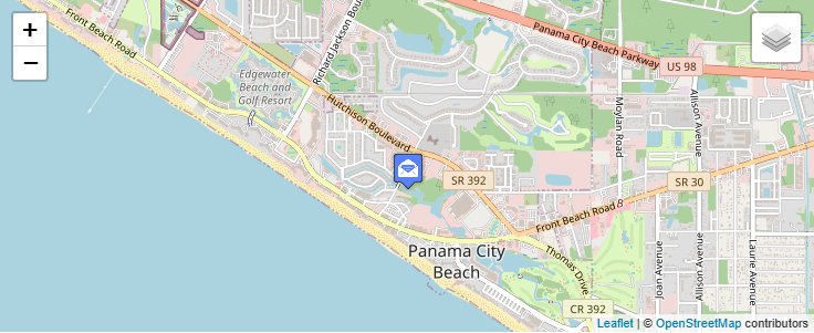 Map of ZIP Code 32417 in Panama City, FL — click to open interactive map