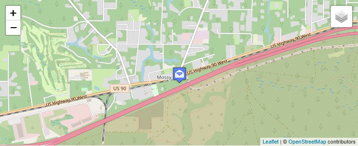 Map of ZIP Code 32434 in Mossy Head, FL — click to open interactive map