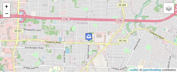 Map of ZIP Code 32524 in Pensacola, FL — click to open interactive map