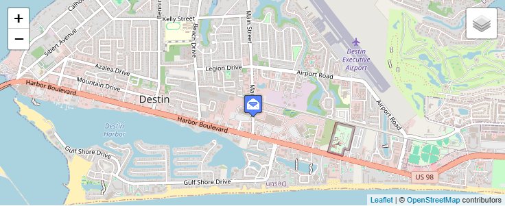 Map of ZIP Code 32540 in Destin, FL — click to open interactive map