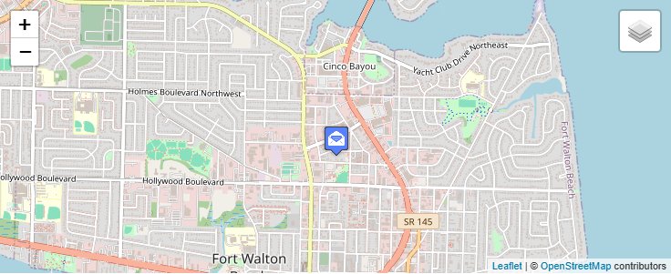 Map of ZIP Code 32549 in Fort Walton Beach, FL — click to open interactive map