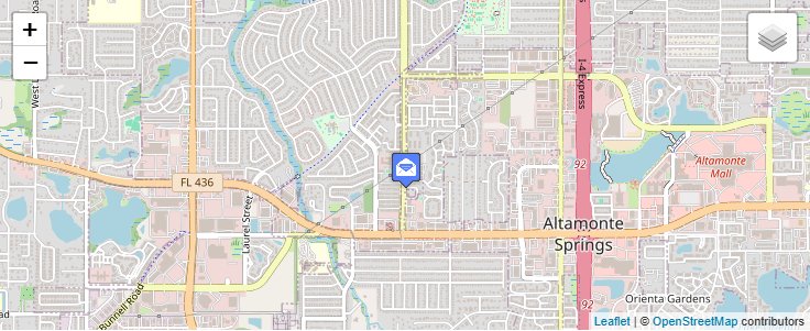 Map of ZIP Code 32716 in Altamonte Springs, FL — click to open interactive map