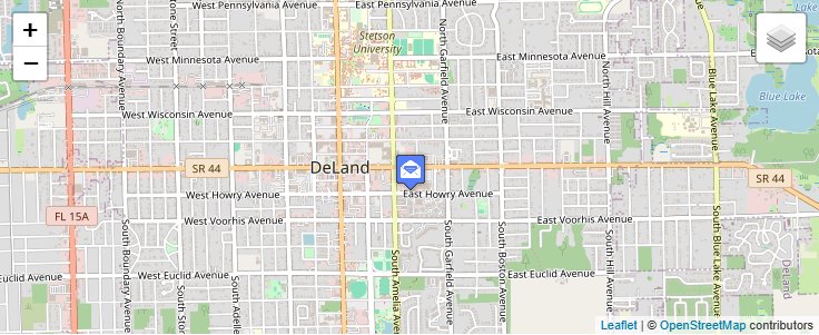 Map of ZIP Code 32721 in DeLand, FL — click to open interactive map