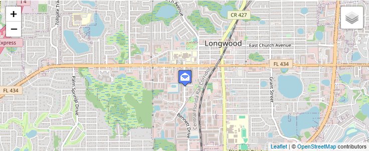 Map of ZIP Code 32752 in Longwood, FL — click to open interactive map