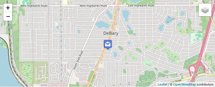 Map of ZIP Code 32753 in DeBary, FL — click to open interactive map
