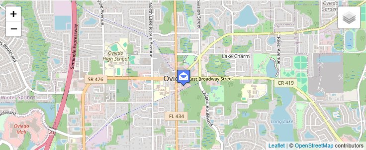 Map of ZIP Code 32762 in Oviedo, FL — click to open interactive map
