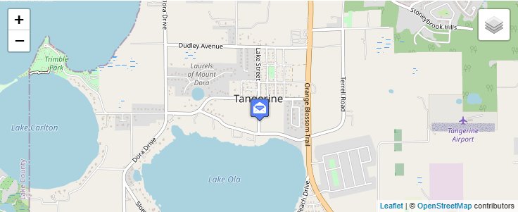 Map of ZIP Code 32777 in Tangerine, FL — click to open interactive map