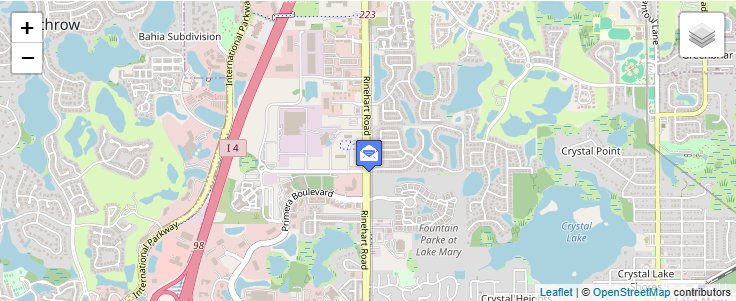 Map of ZIP Code 32799 in Mid Florida, FL — click to open interactive map