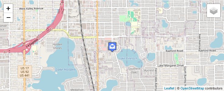 Map of ZIP Code 32856 in Orlando, FL — click to open interactive map