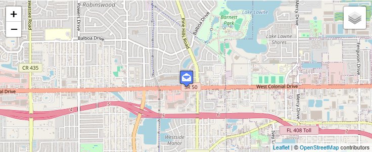 Map of ZIP Code 32858 in Orlando, FL — click to open interactive map