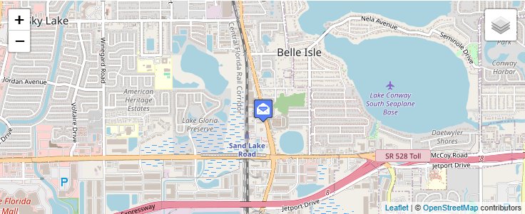 Map of ZIP Code 32859 in Orlando, FL — click to open interactive map