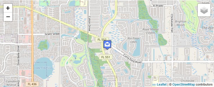 Map of ZIP Code 32872 in Orlando, FL — click to open interactive map