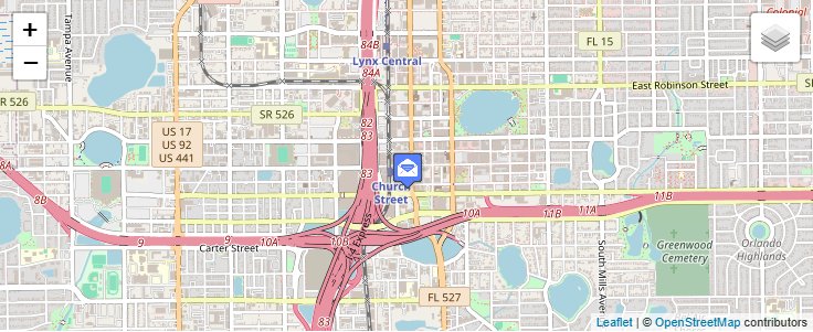 Map of ZIP Code 32897 in Orlando, FL — click to open interactive map