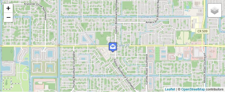 Map of ZIP Code 32911 in Palm Bay, FL — click to open interactive map