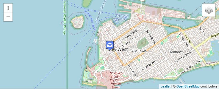 Map of ZIP Code 33041 in Key West, FL — click to open interactive map