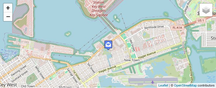 Map of ZIP Code 33045 in Key West, FL — click to open interactive map