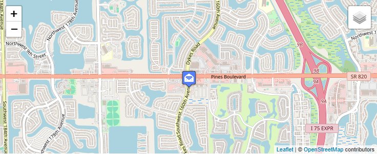 Map of ZIP Code 33082 in Pembroke Pines, FL — click to open interactive map