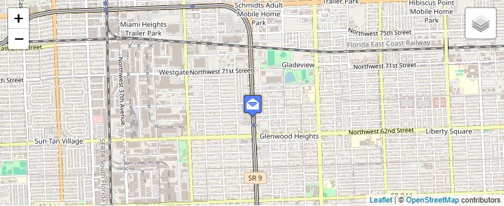 Map of ZIP Code 33247 in Miami, FL — click to open interactive map