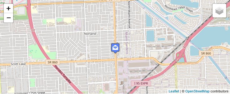 Map of ZIP Code 33269 in Miami, FL — click to open interactive map