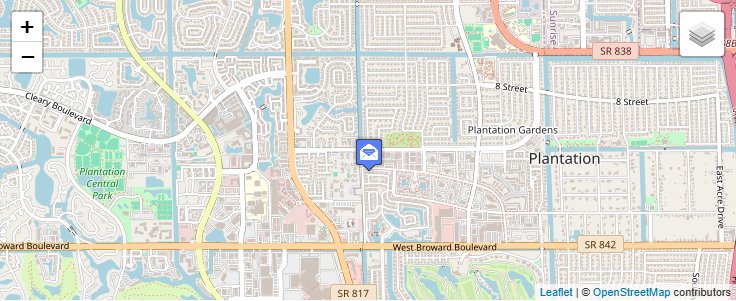 Map of ZIP Code 33318 in Fort Lauderdale, FL — click to open interactive map