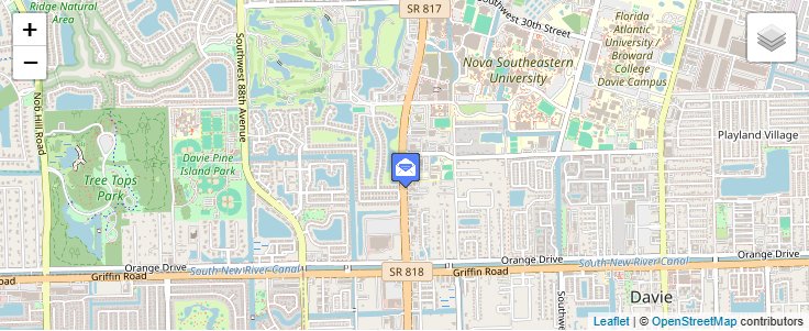 Map of ZIP Code 33329 in Fort Lauderdale, FL — click to open interactive map