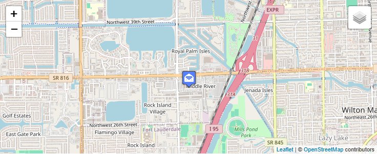 Map of ZIP Code 33336 in Fort Lauderdale, FL — click to open interactive map