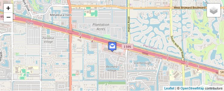 Map of ZIP Code 33355 in Fort Lauderdale, FL — click to open interactive map