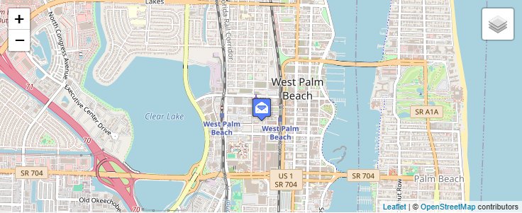 Map of ZIP Code 33402 in West Palm Beach, FL — click to open interactive map