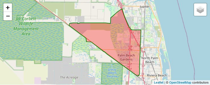 Ｙ。ページ ZIP Code 33418 - Palm Beach Gardens, Florida | Map, Demographics