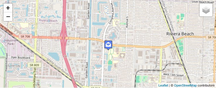 Map of ZIP Code 33419 in West Palm Beach, FL — click to open interactive map