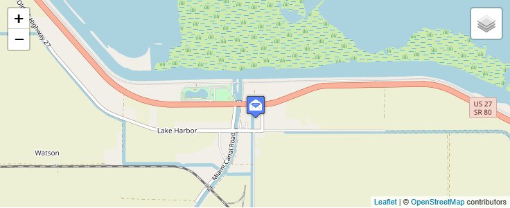 Map of ZIP Code 33459 in Lake Harbor, FL — click to open interactive map