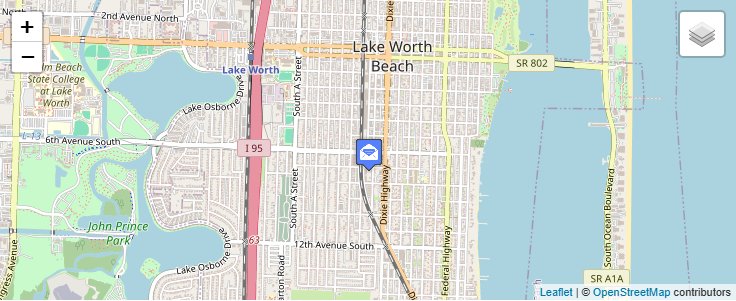 Map of ZIP Code 33464 in Boca Raton, FL — click to open interactive map