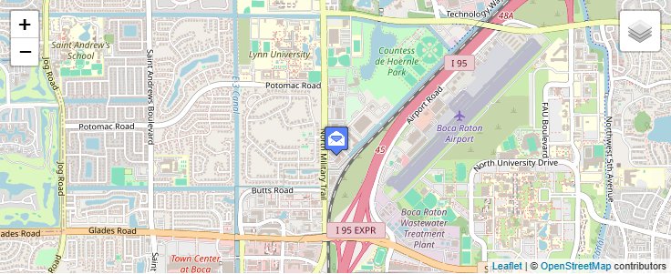 Map of ZIP Code 33481 in Boca Raton, FL — click to open interactive map