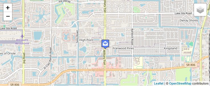 Map of ZIP Code 33482 in Delray Beach, FL — click to open interactive map