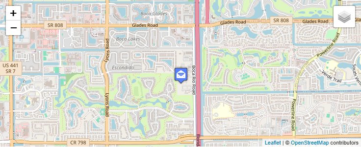 Map of ZIP Code 33488 in Boca Raton, FL — click to open interactive map