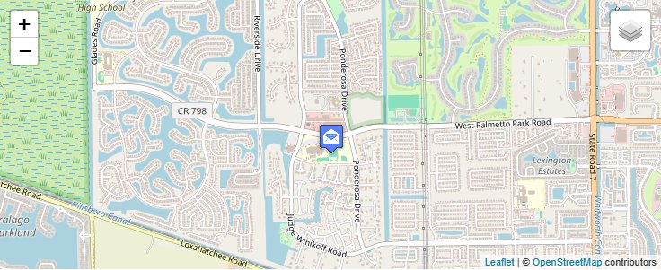 Map of ZIP Code 33497 in Boca Raton, FL — click to open interactive map