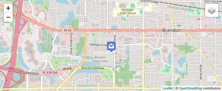 Map of ZIP Code 33509 in Brandon, FL — click to open interactive map