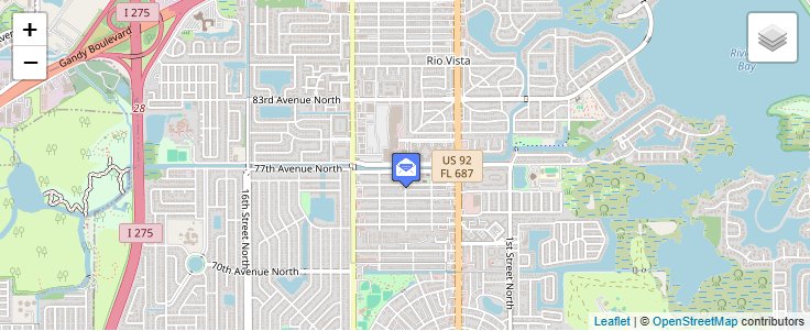 Map of ZIP Code 33732 in Saint Petersburg, FL — click to open interactive map