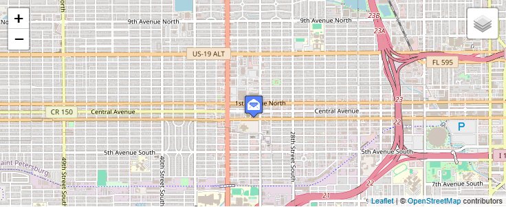 Map of ZIP Code 33784 in Saint Petersburg, FL — click to open interactive map