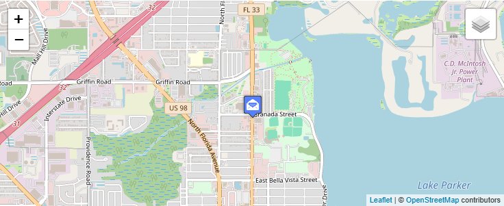 Map of ZIP Code 33804 in Lakeland, FL — click to open interactive map