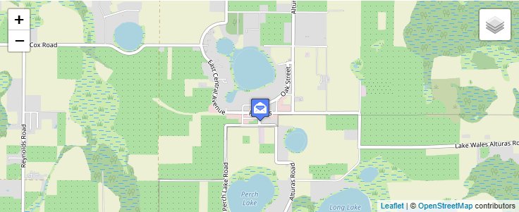 Map of ZIP Code 33820 in Alturas, FL — click to open interactive map