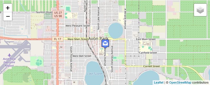Map of ZIP Code 33826 in Avon Park, FL — click to open interactive map